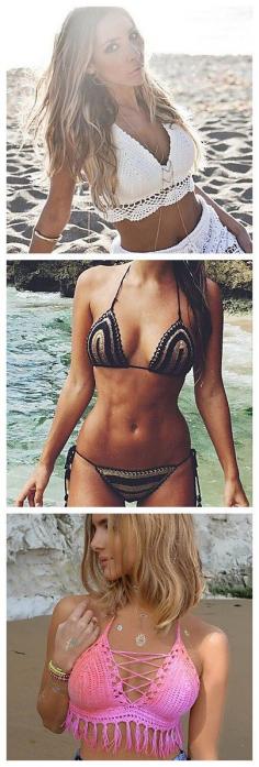 
                    
                        I know your guys must love the crochet bikinis as much as I do, so here's more under $20. FREE shipping within 24 hours! Use coupon code "PTL11010" for better deal!
                    
                