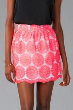 beautiful coral #lace skirt!
