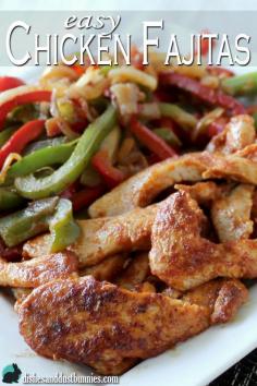 
                    
                        Chicken fajitas are so quick and easy to make at home and make for a delicious meal!
                    
                