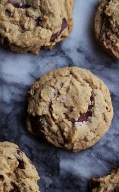Salted Dark Chocolate Chip Cookies | Joanne Eats Well With Others