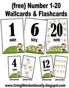 {free} Number Wallcards