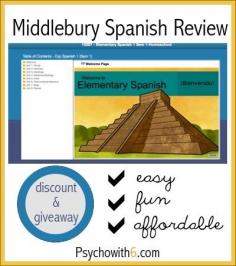 Middlebury Spanish Review: homeschool foreign language curriculum, discount, and giveaway!