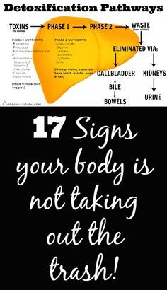 
                    
                        How do you know if your body is taking out the trash? Find out with these 17 signs and symptoms, and see if liver detox and cleanse products are necessary!
                    
                