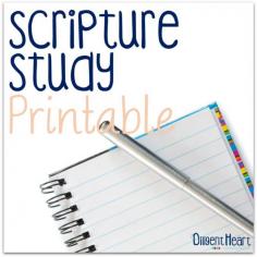 
                    
                        Scripture Study Printable I adiligentheart.com
                    
                
