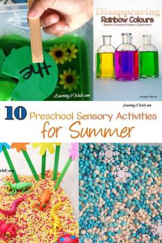 10 Preschool Sensory Activities for Summer