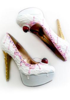 
                    
                        Pink Syrup Vanilla Ice Cream Heels
                    
                