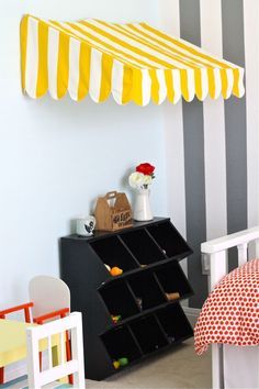 
                    
                        DIY Awning....want to make for the playroom since someone is getting a super awesome kitchen Christmas!!!
                    
                