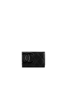Card holder in quilted calfskin - CHANEL