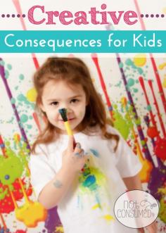 Creative consequences for kids... I am Never too old for reminders! ideas from the experts and the trenches. Never again find yourself disappointed with the age-old "time-out." You'll love these creative ideas.