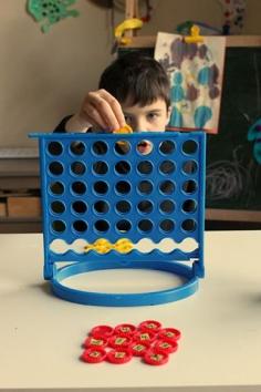 Connect 4 Fraction Game - This is such a fun, hands on math game for kids to practice fractions.