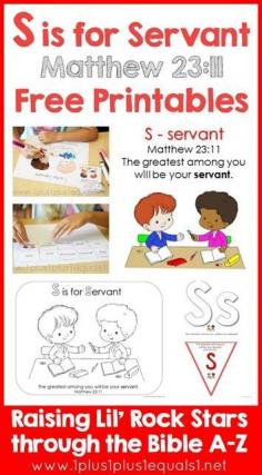 
                    
                        Raising Lil Rock Stars Through the Bible A to Z ~ Letter S Printables {free!}
                    
                