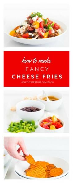 
                    
                        Feeding a crowd over the weekend but don't want to spend all day in the oven? These Fancy Cheese Fries are a crowd pleaser! Recipe by ImmaEatThat on HealthyAperture.
                    
                