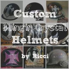 
                    
                        Custom Blingin Crystal Helmets by Ricci
                    
                