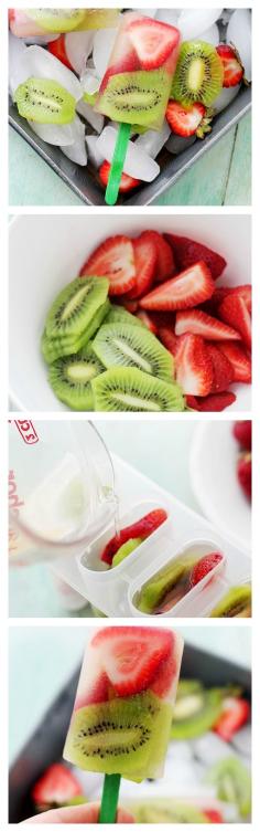 This looks so yummy! The one change I would do is instead of adding water I would add sprite, it gives it a yummy taste but manages to keep the Popsicle clear so you can see the chunks of fresh fruit.