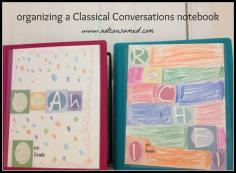 Organizing Classical Conversations notebook