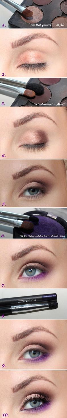 Step by step eye makeup tutorial!