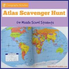 
                    
                        Geography Activities: Atlas Scavenger Hunt
                    
                