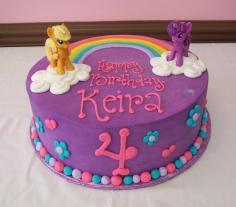 My Little Pony - Friendship is Magic cake with Twilight Sparkle and Apple Jack #MLP #FiM