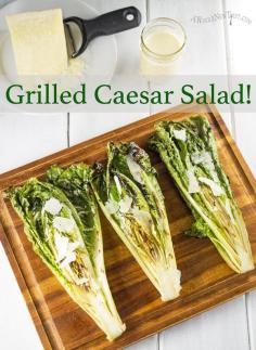 
                    
                        Grilled Caesar Salad! Yes that’s right, we’re grilling lettuce people! Grilling brings out a whole new dimension of flavor in romaine. Sophisticated but easy, this salad is delicious and a whole lot of fun. #Paleo #Primal #GrainFree #GlutenFree #NutFree #SoyFree #salad #GrilledCaesar #CaesarSalad
                    
                