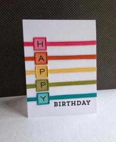 Simple happy birthday card