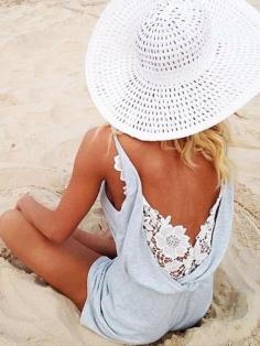 Summer lovin' and having a blast! #Summer #Lace #Playsuit