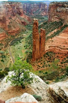 Spider Rock, Canyon de Chelly National Monument by Frank Townsley....I've actually been here...it's kind of a magical place