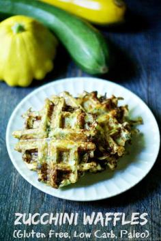 
                    
                        These savory Zucchini Waffles are low carb, Paleo, and gluten free. Great for breakfast or even a snack!
                    
                