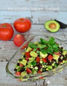 
                    
                        This DELICIOUS and nutritious recipe for Avocado Bean Salad will be a hit at your next BBQ!!
                    
                