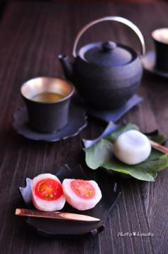 Travel Asian food Japanese sweets / Tomato Daifuku
