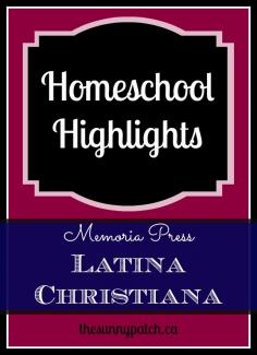 Homeschool Highlights: Memoria Press Latin (free printables included - grammar & vocab drill forms and daily recitation exercises)
