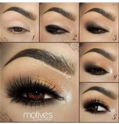 Smokey Eye Makeup Tutorial. Go to Pampadour.com to view products on how to recreate this look! #howto #tutorial #beauty #makeup #cosmetics #eyes #eyeshadow #eyeliner #smokey #smoky