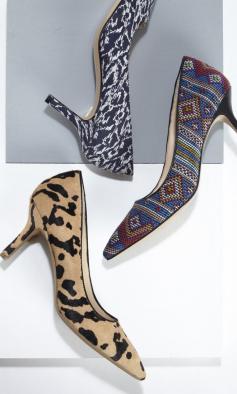 Printed mid heel pumps: perfect for desk to dinner | Sole Society