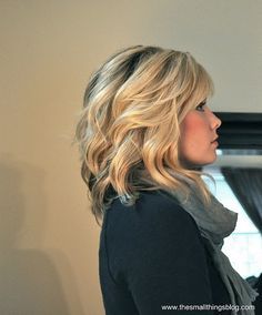 
                    
                        Love the bangs and loose curl. (Includes video tutorial on the bangs.)
                    
                