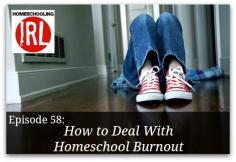 
                    
                        How do we avoid homeschool burnout in the first place? How can we deal with feeling exhausted and burned out when the school year has barely begun? What can we do to assure that we can be in this for the long haul?  We give ideas for helping a mom or dad to not feel as if she or he is shouldering all of the burden on her or his own, suggestions for ways to tweak and change the way things are being run at home, and doable breaks for the mom or dad who is parenting and homeschooling 24/7.
                    
                