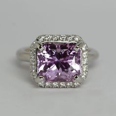 
                    
                        Purple Sapphire and Diamond Ring from Oliver Smith Jeweler.
                    
                