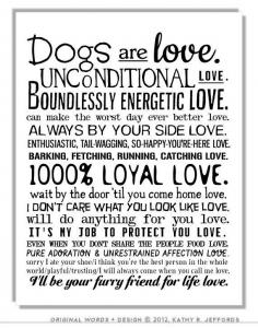 A dog's love. :)