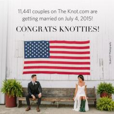 
                    
                        Happy 4th of July and congrats to all the Knotties getting married today!
                    
                