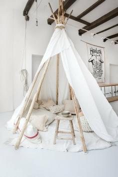 I would love a tipi in my house... A reading nook perhaps?