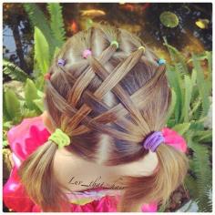 Criss cross braids Cute hair style for a little girl