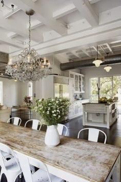 THE DREAM. Gorgeous Shabby Chic Home Decor. Would have different chairs though