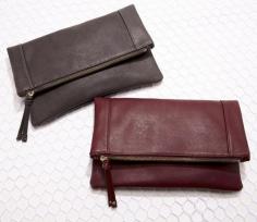 
                    
                        These vegan leather foldover clutches will store your essentials
                    
                