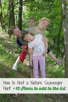 Summer Bucket List Idea: Host a Nature Scavenger Hunt