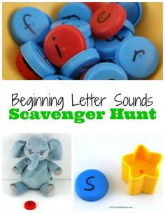 
                    
                        A letter scavenger hunt is such a fun way to work on letter recognition and letter sounds.
                    
                