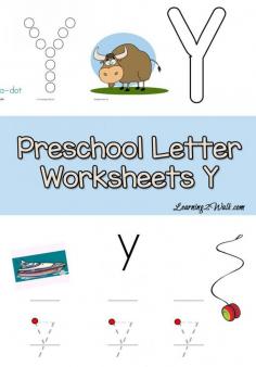 If you are looking for a few preschool letter worksheets for Y for your kids, then try these free letter Y worksheets.