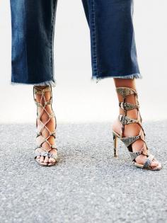 J/Slides Centennial Lace Up Heel at Free People Clothing Boutique