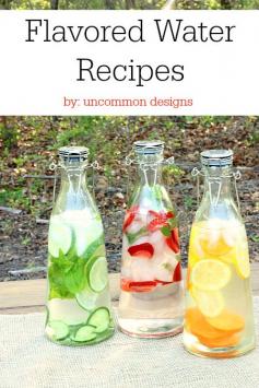 
                    
                        Refreshment has never tasted so good.  These naturally flavored water recipes are sure to keep you delightfully hydrated! www.uncommondesig...
                    
                