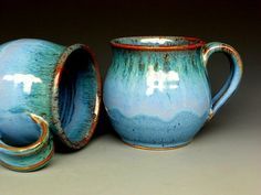 
                    
                        Blue Mug  Ceramic Coffee Mug Round by darshanpottery on Etsy, $20.00
                    
                