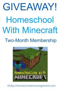 
                    
                        Homeschool With Minecraft Giveaway - Two Month Membership with Unlimited Classes!
                    
                