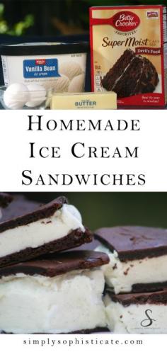 
                    
                        4 Ingredient Homemade Ice Cream Sandwiches
                    
                
