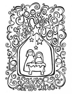 Christmas Coloring Pages Nativity Free Printable | Hope Ink
